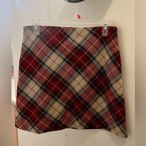 Plaid A Line skirt from H&M
